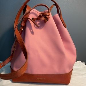 Mansur Gavriel new without tags canvas and leather bucket bag